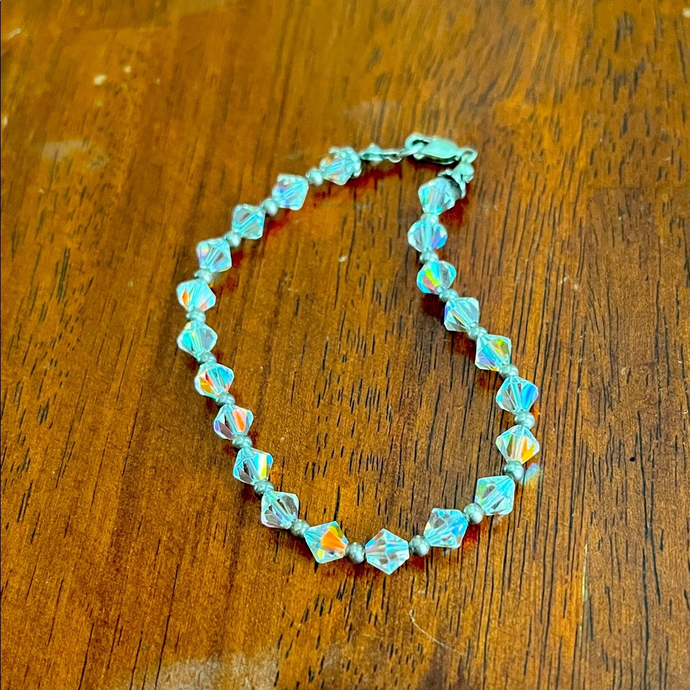 Crystal bead bracelet
